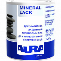 Aura Luxpro Mineral Lack / Аура Люкспро Минерал Лак декоративно-защитный акриловый лак для минеральных поверхностей