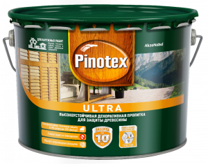 Pinotex Ultra / Пинотекс Ультра антисептик для древесины тиксотропный с УФ фильтром защита до 10 лет